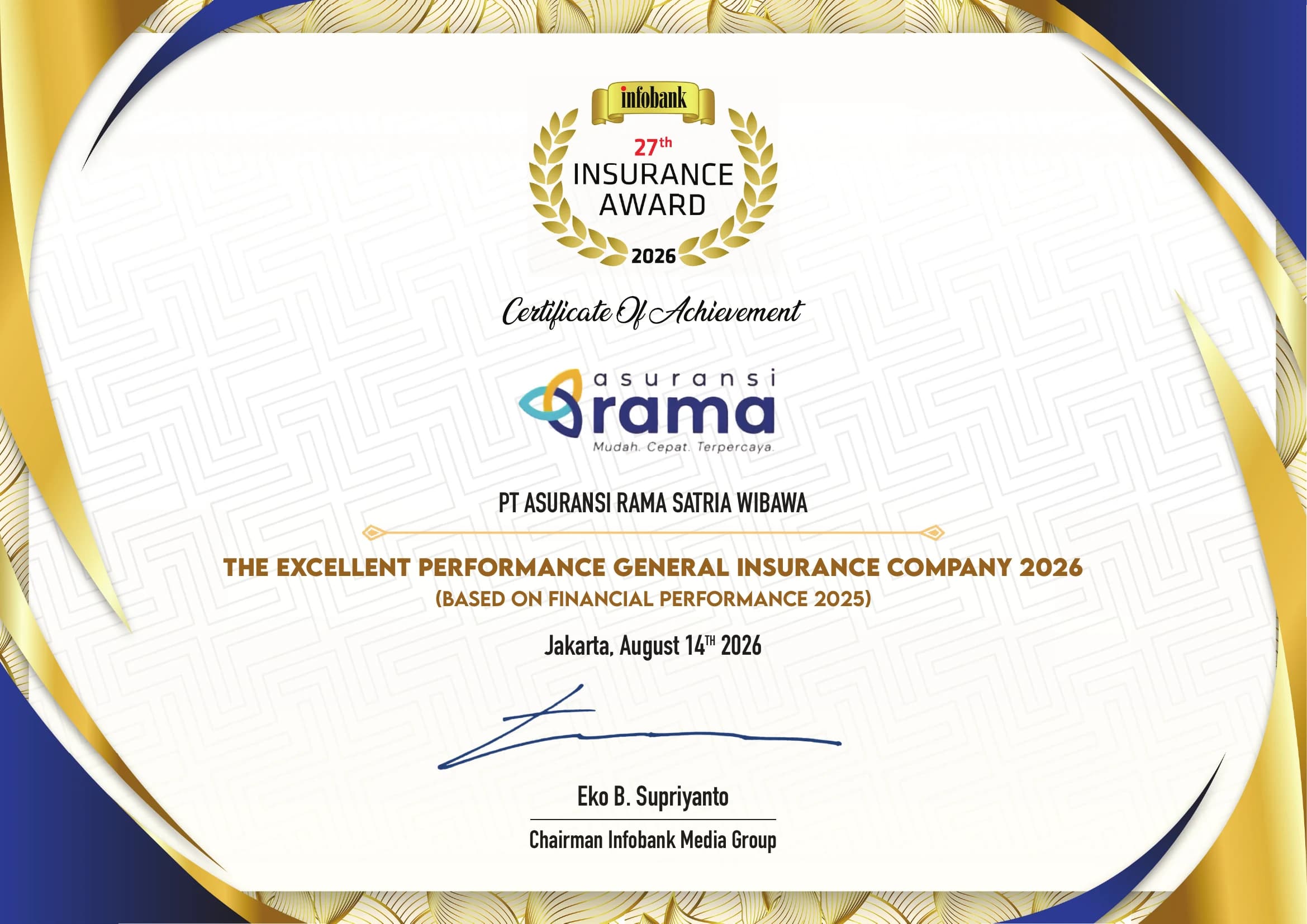 infobank 27th insurance award excellent performance 2026